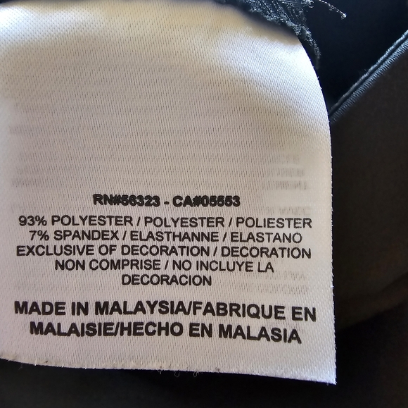 Nike black dri fit golf tennis athletic skort skirt Shorts size 2 - Picture 5 of 6